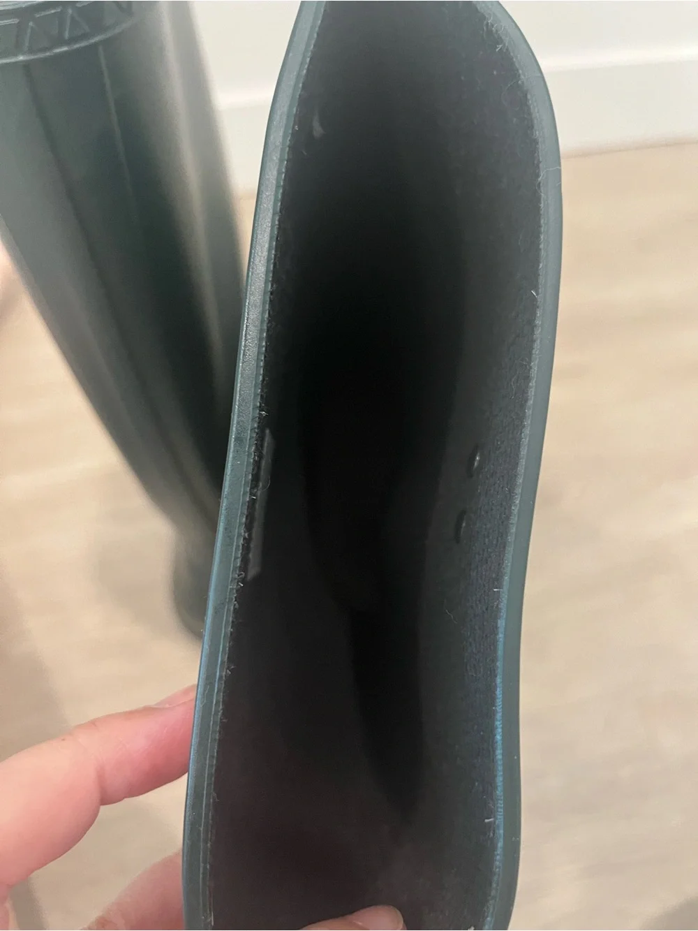 UGG Tall Dark Green Rubber Rain Boots - Size 7